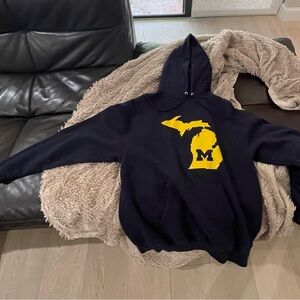 Size M, Champion hoodie. University of Michigan. Excellent condition.